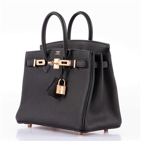 hermes birkin 30 black togo rose gold|hermes birkin 25 retail price.